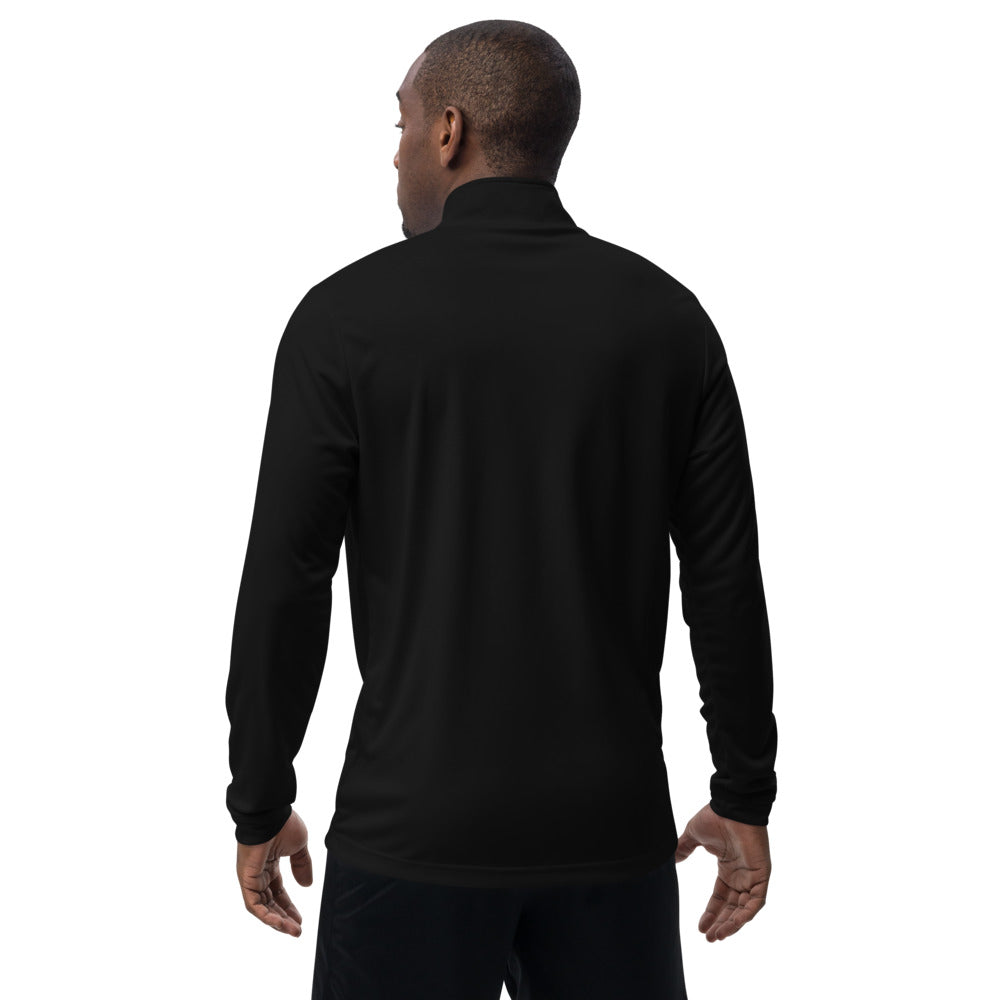 adidas Barbell Eagle Quarter-Zip Lifting Pullover in Black - Back
