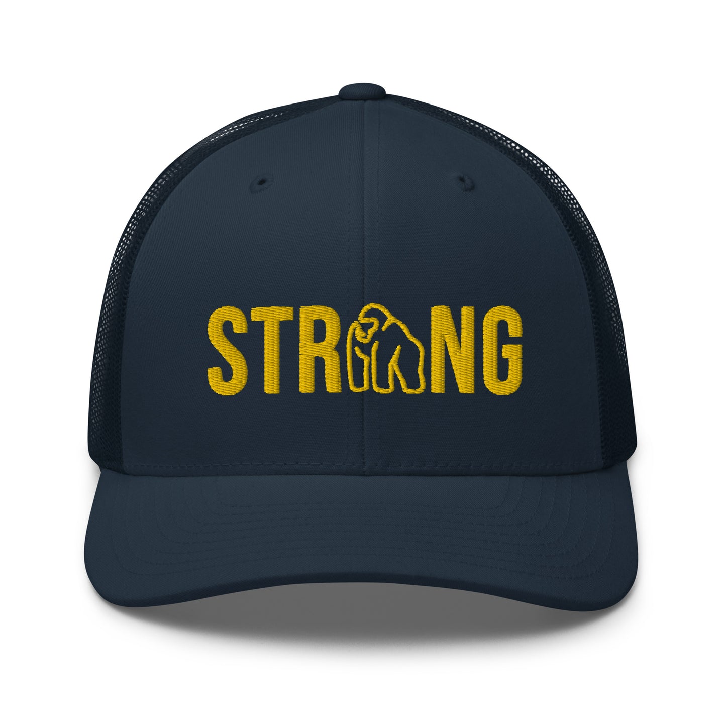 Ape Strong Hat with Gold Embroidery in Navy