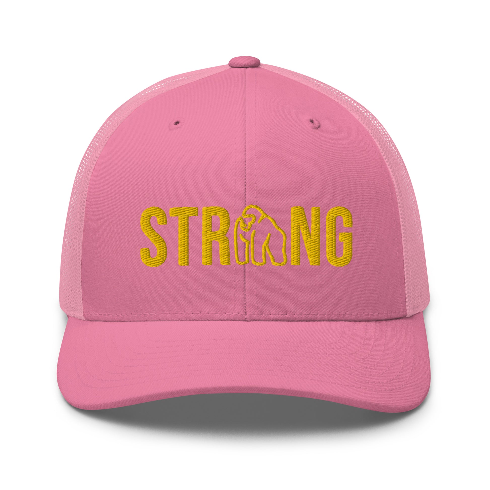 Ape Strong Hat with Gold Embroidery in Pink