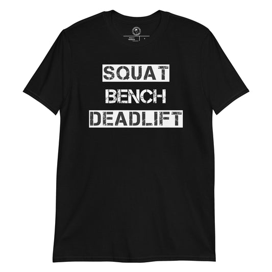 Squat Bench Deadlift Shirt in Black