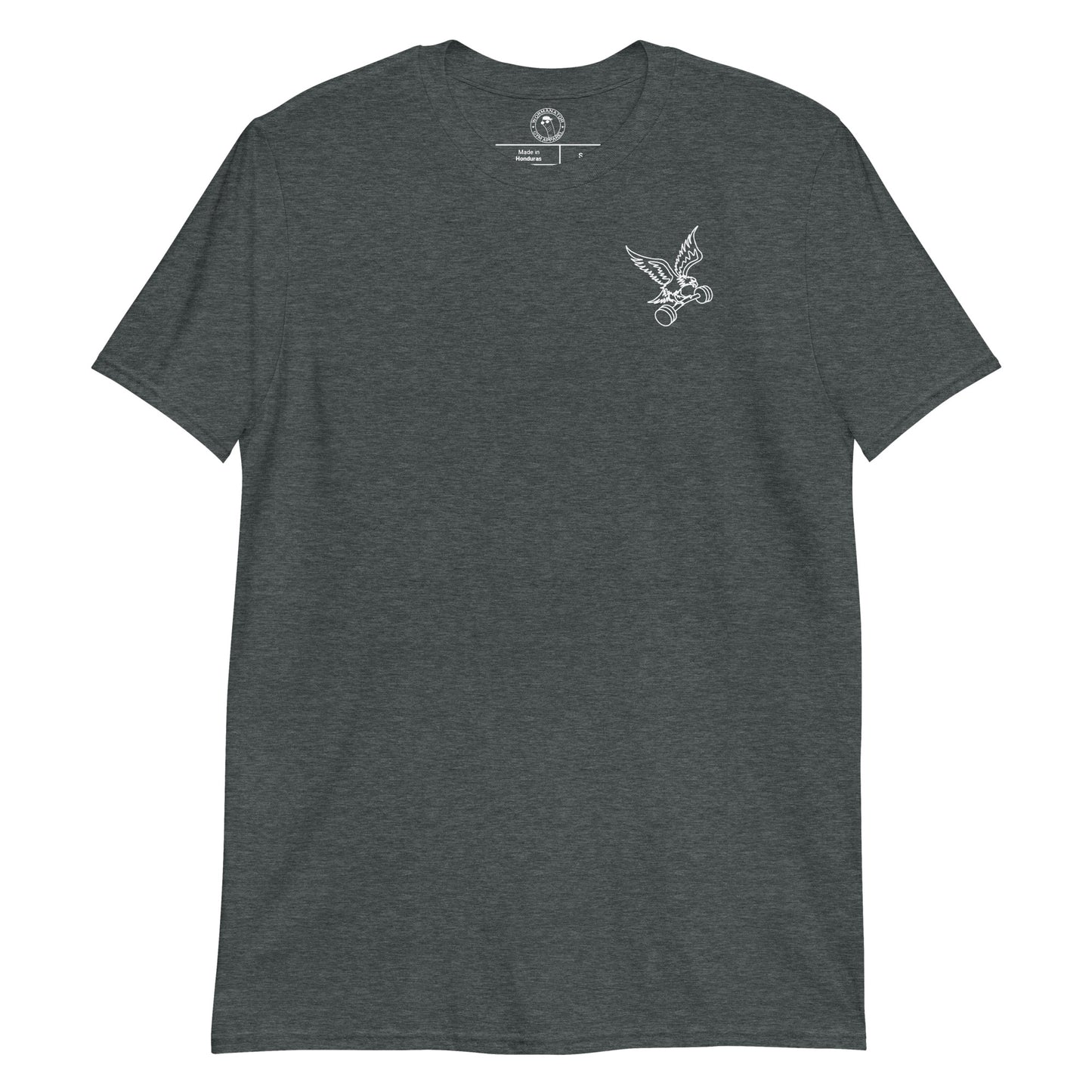 Unisex Barbell Eagle Shirt in Dark Heather