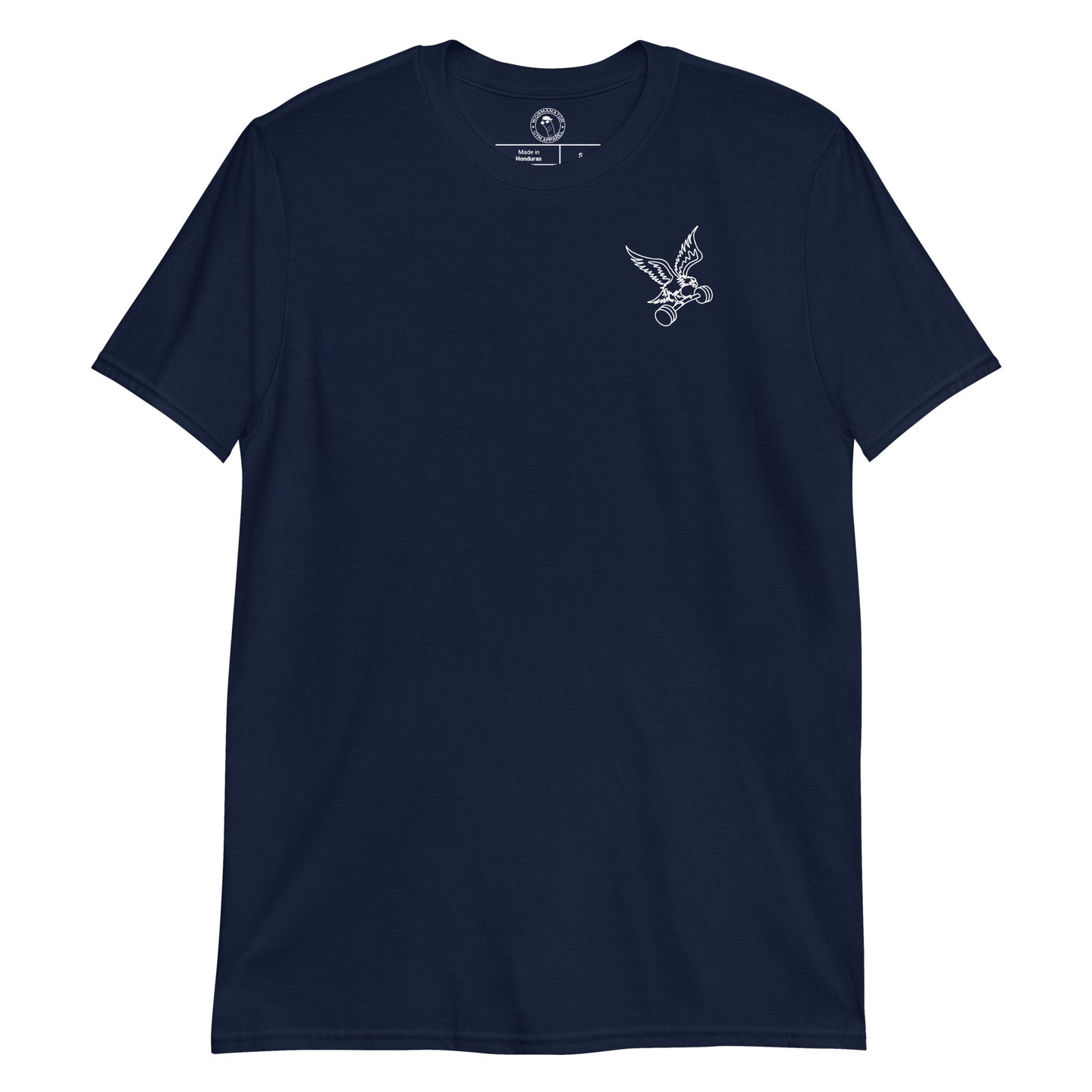 Unisex Barbell Eagle Shirt in Navy
