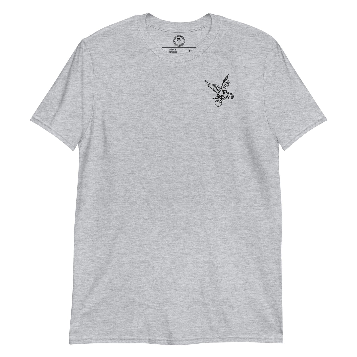 Unisex Barbell Eagle Shirt in Sport Grey