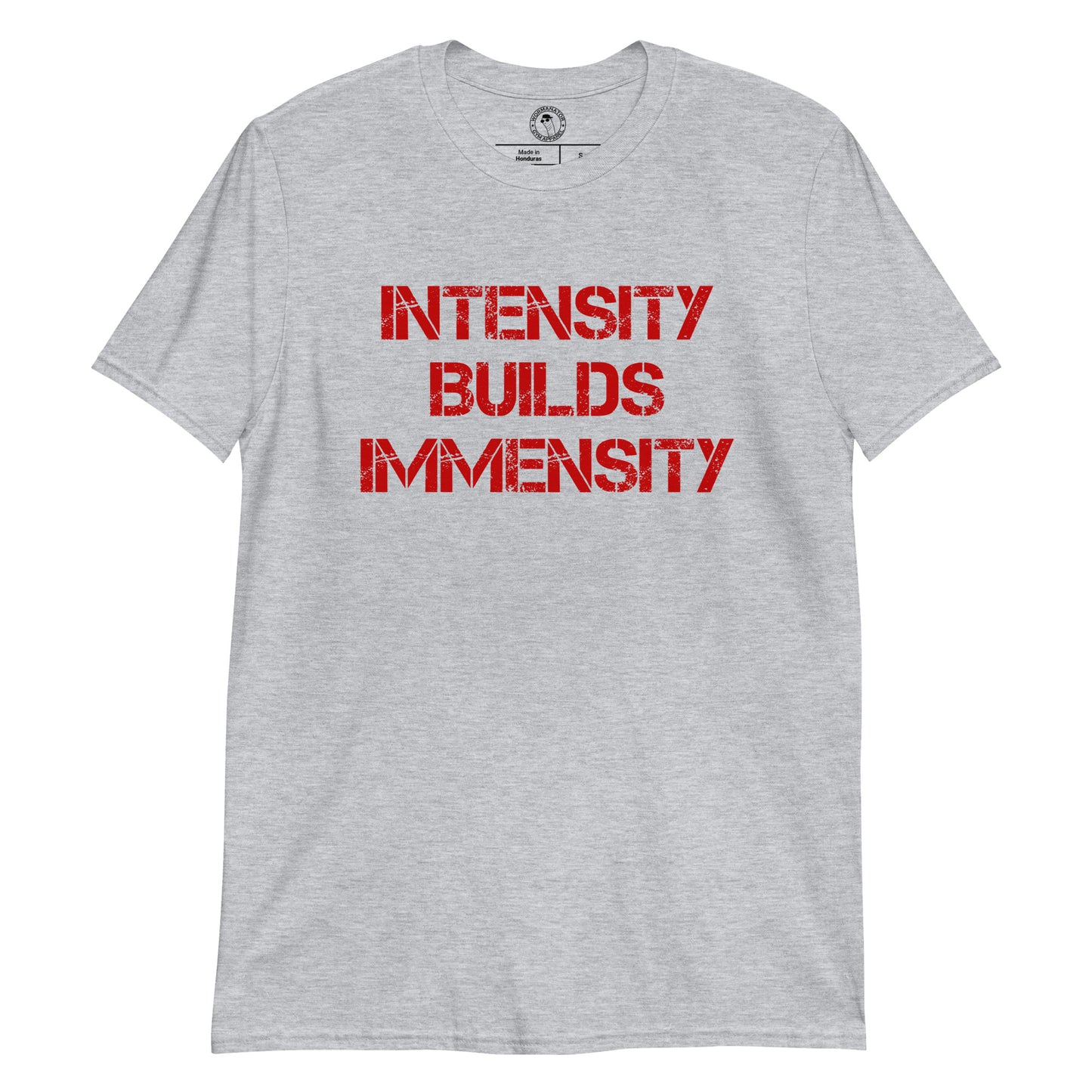 Intensity Builds Immensity Shirt in Sport Grey