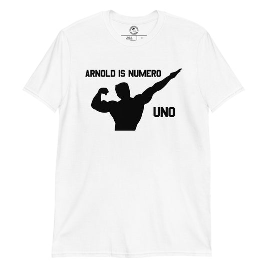 Arnold is Numero Uno Shirt in White