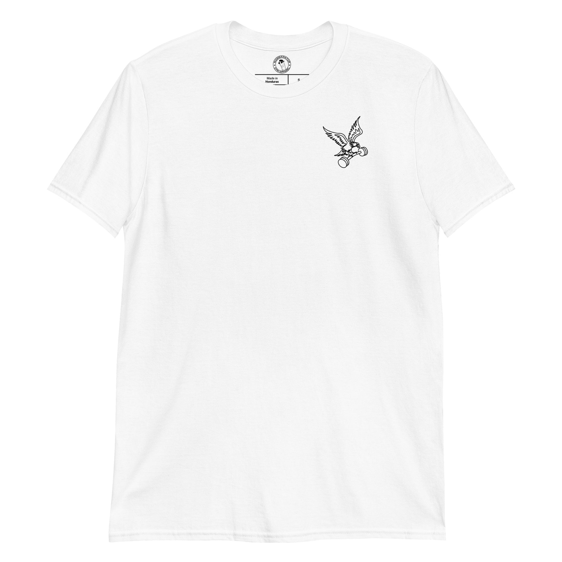 Unisex Barbell Eagle Shirt in White