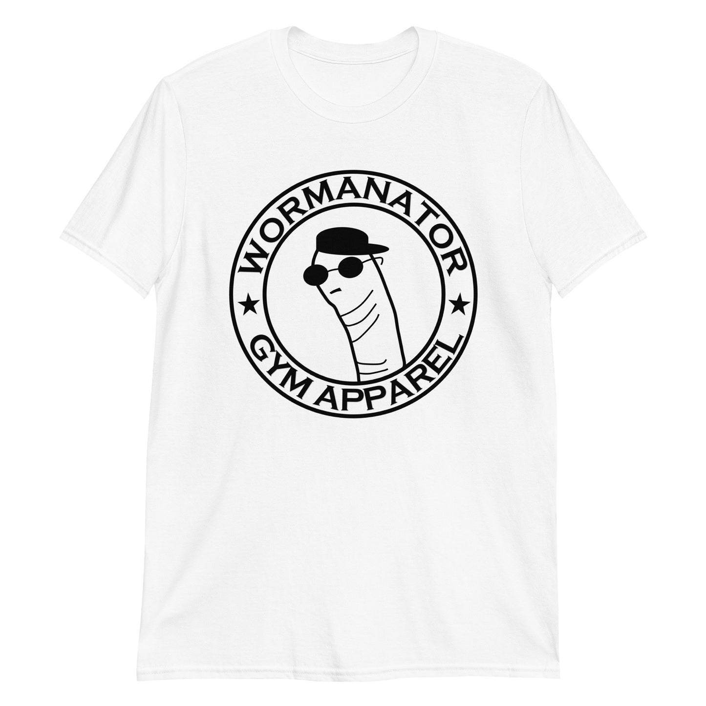 Wormanator Gym Apparel "Worm Logo" Shirt in White