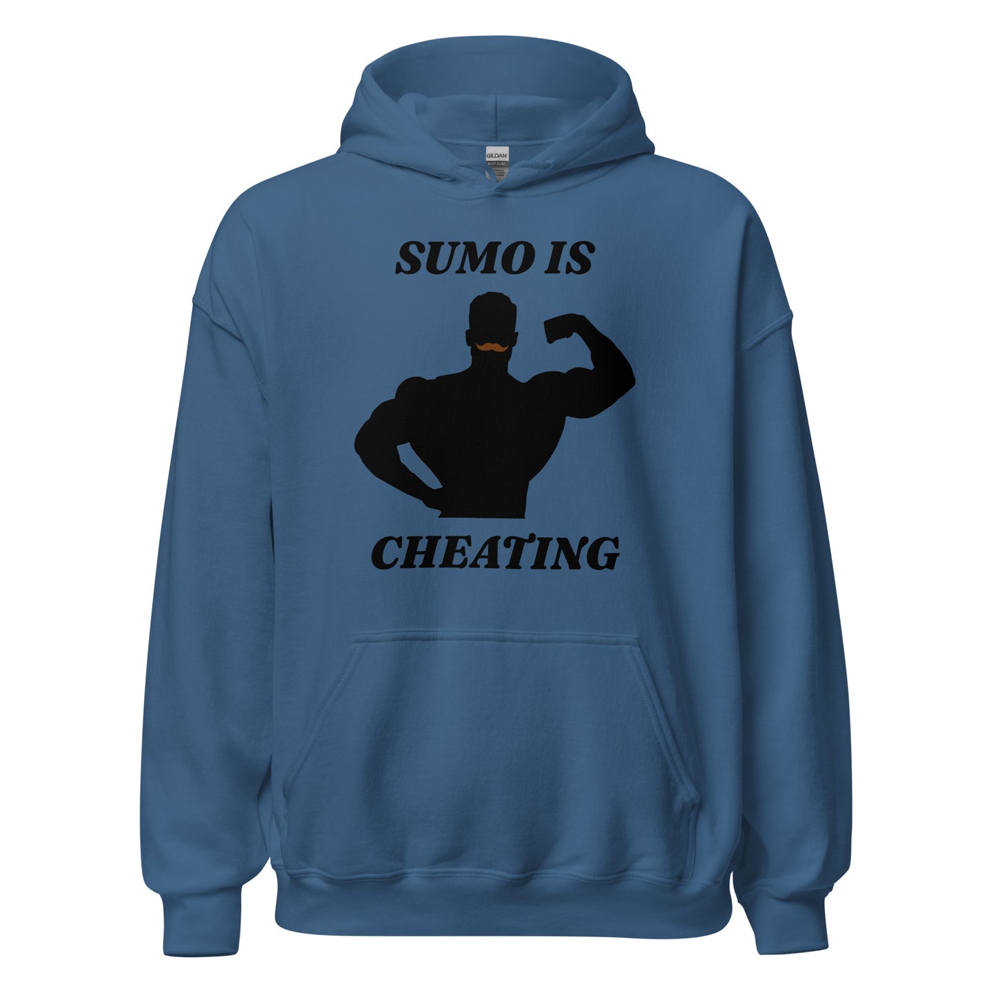 CBum Sumo is Cheating Hoodie in Indigo Blue