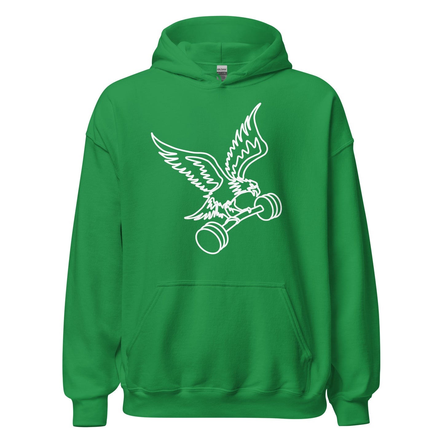 Barbell Eagle Hoodie in Irish Green