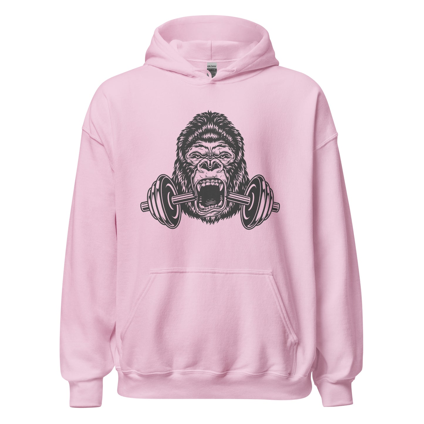 Gorilla Workout Hoodie in Light Pink