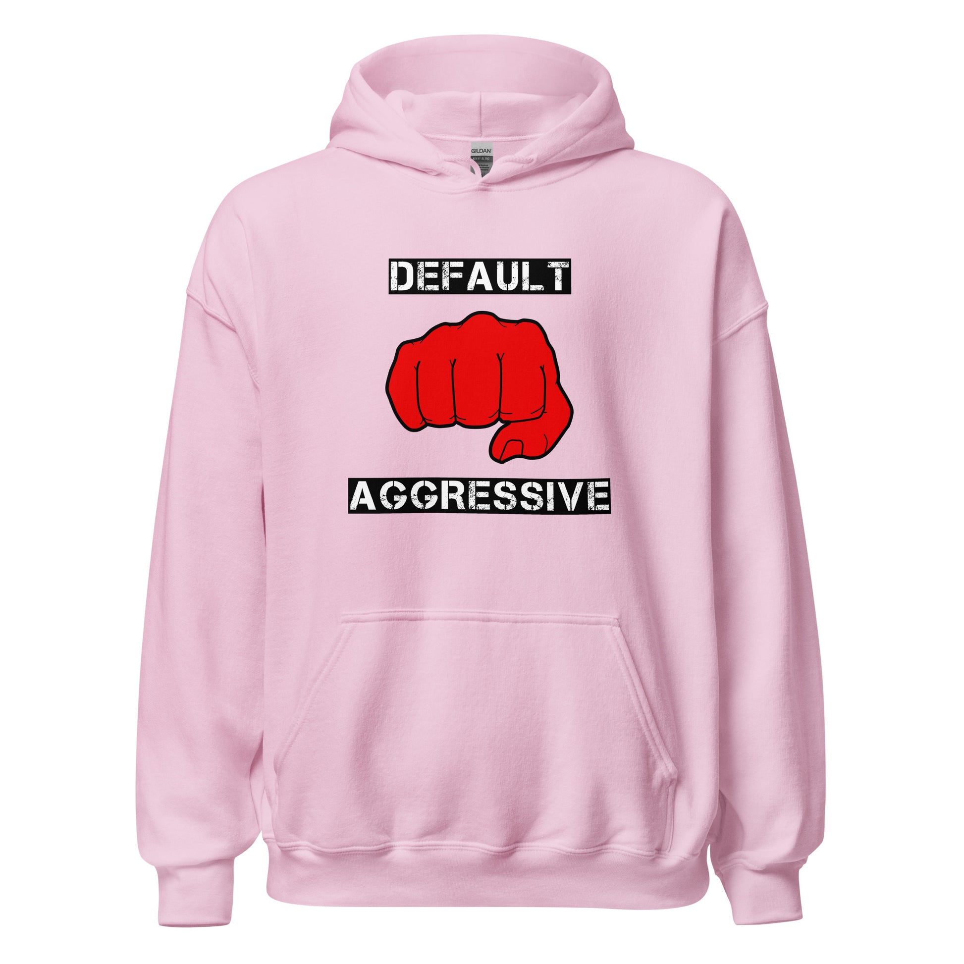 Default Aggressive Hoodie in Light Pink