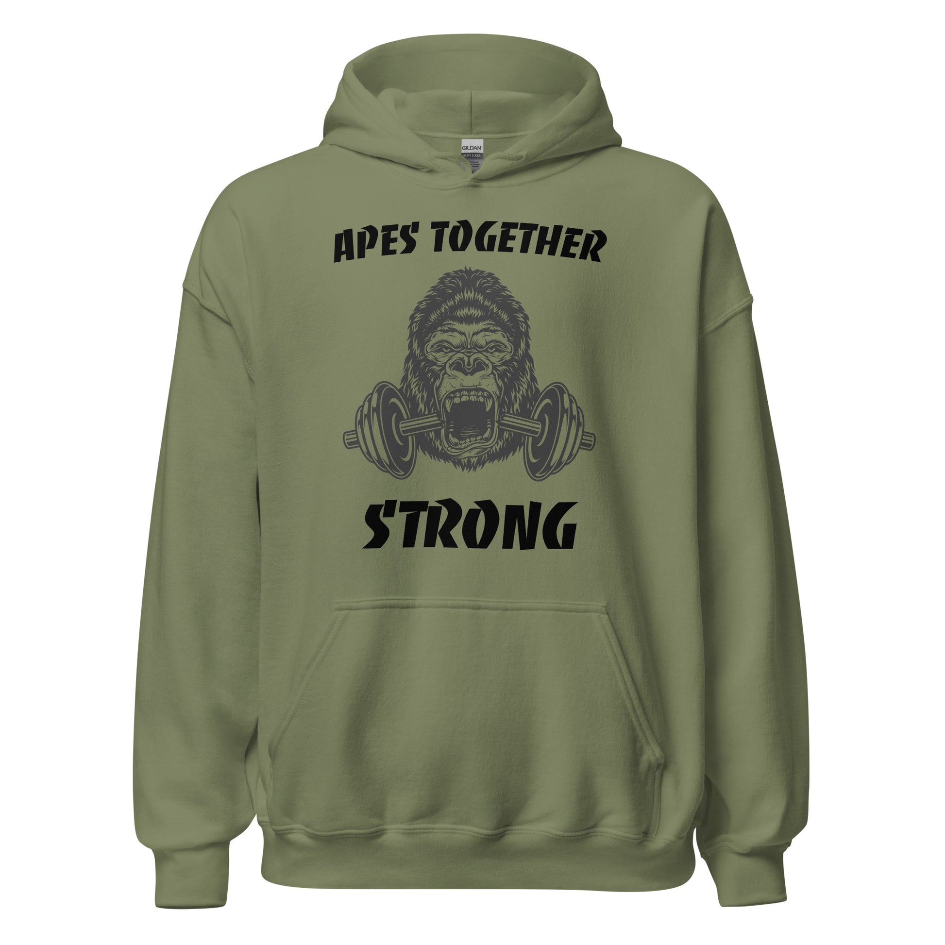 Apes Together Strong Hoodie in Military Green