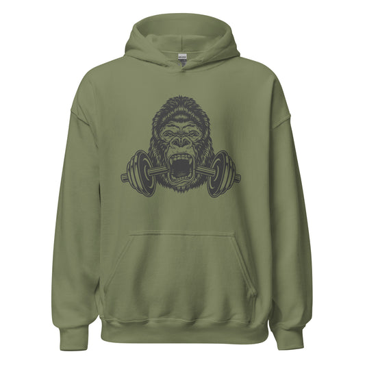 Gorilla Workout Hoodie in Military Green