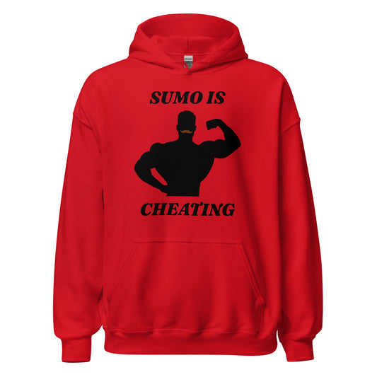 CBum Sumo is Cheating Hoodie in Red