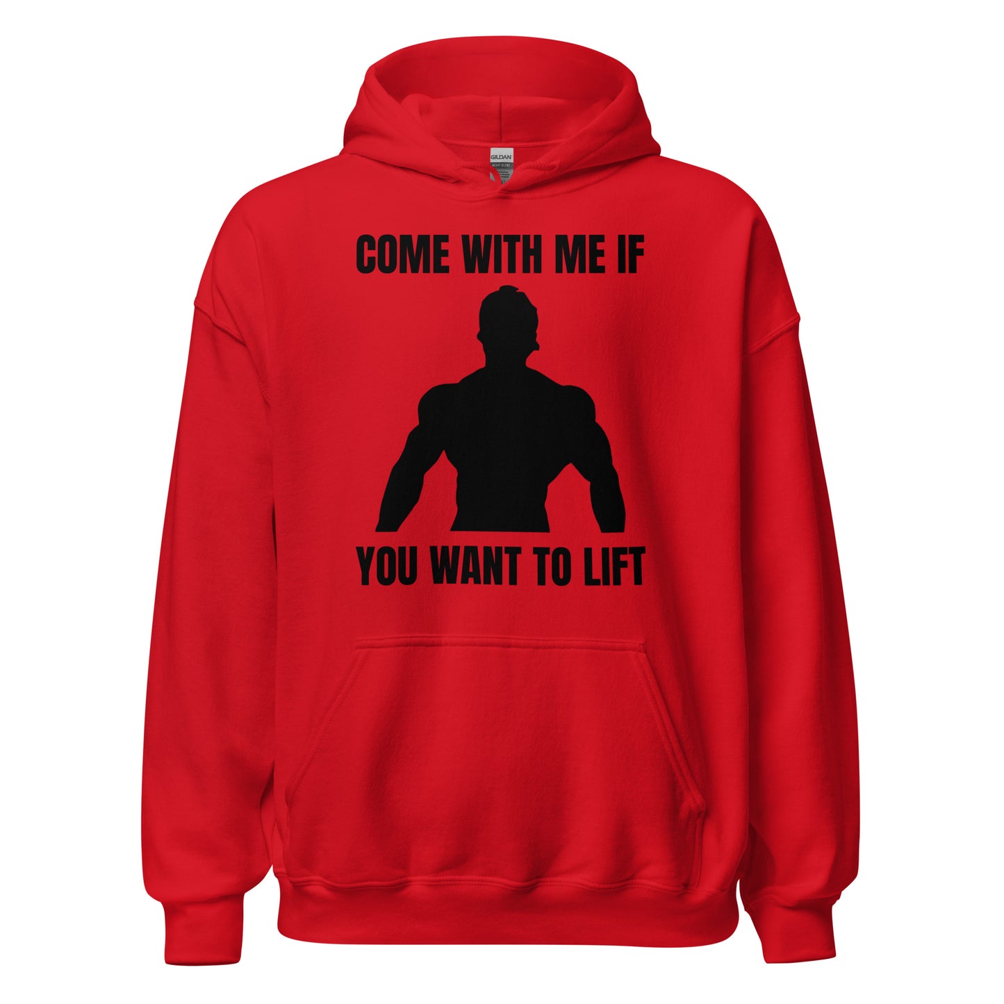 Come with Me if You Want to Lift Hoodie in Red