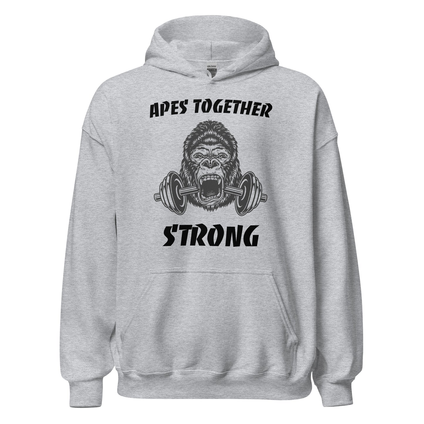 Apes Together Strong Hoodie in Sport Grey