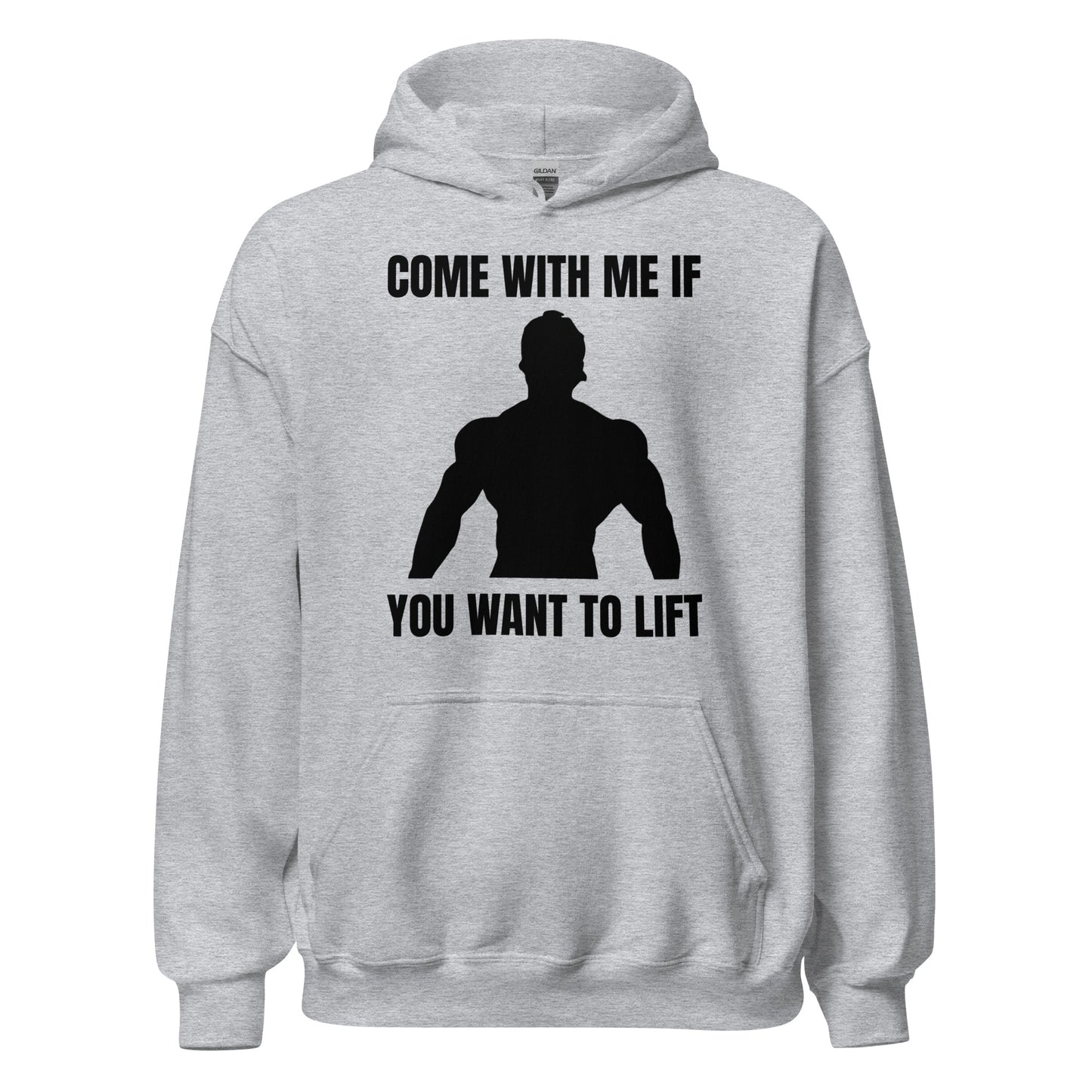 Come with Me if You Want to Lift Hoodie in Sport Grey