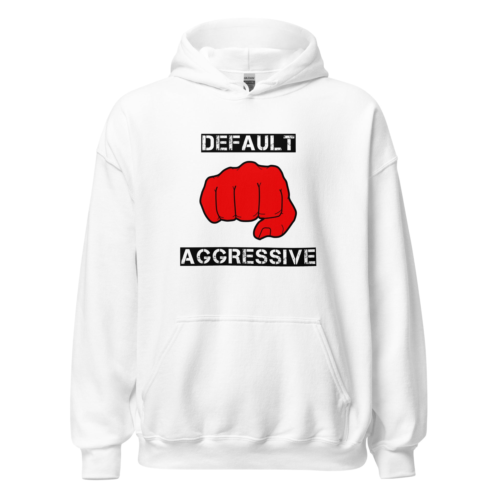 Default Aggressive Hoodie in White