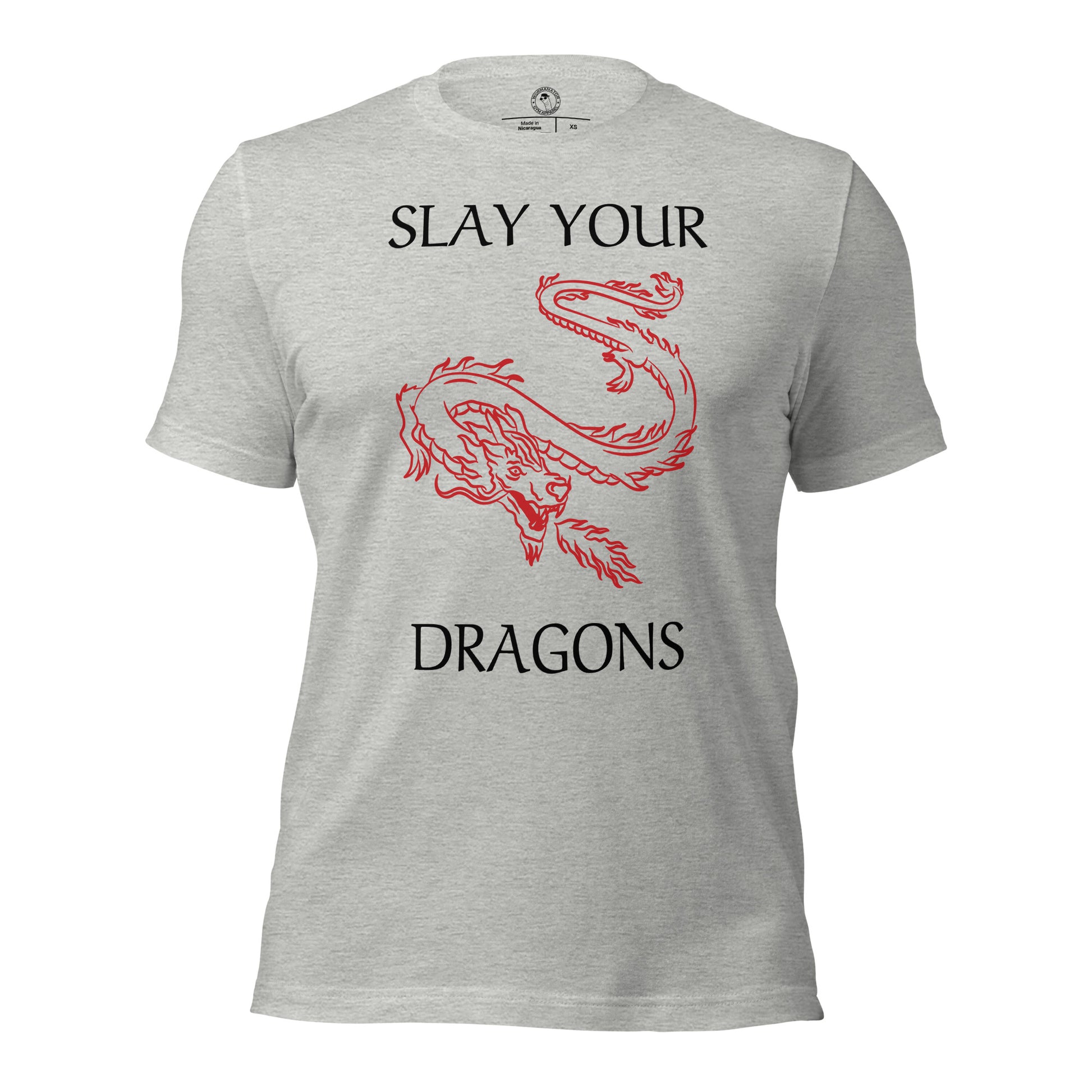 Slay Your Dragons Shirt in Athletic Heather