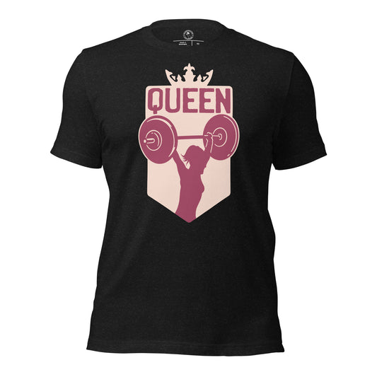 Gym Queen Shirt in Black Heather