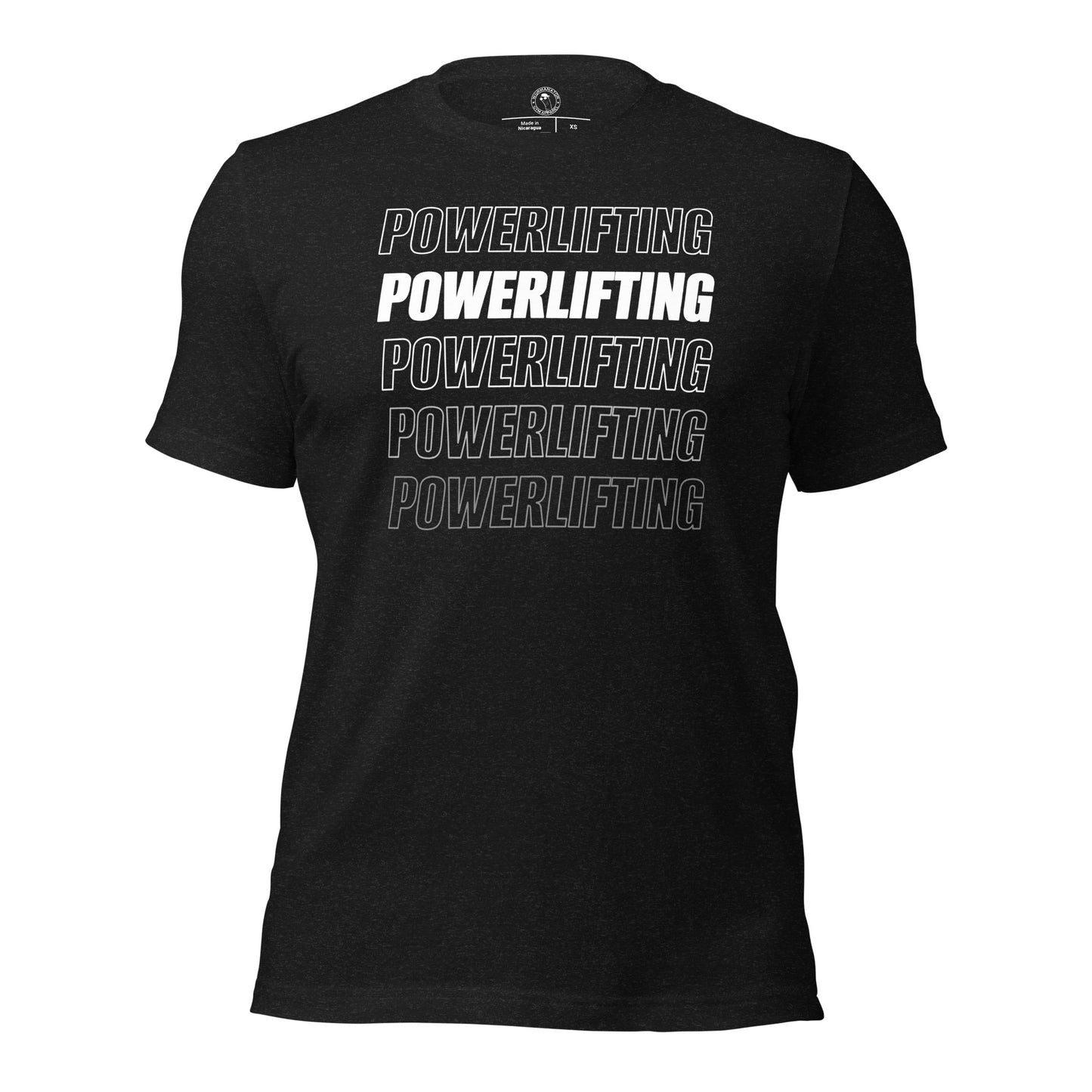 Powerlifting Shirt in Black Heather