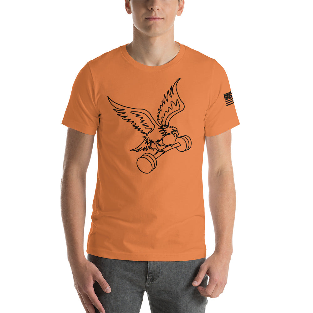 Fitness is Freedom Lifting T-Shirt in Burnt Orange
