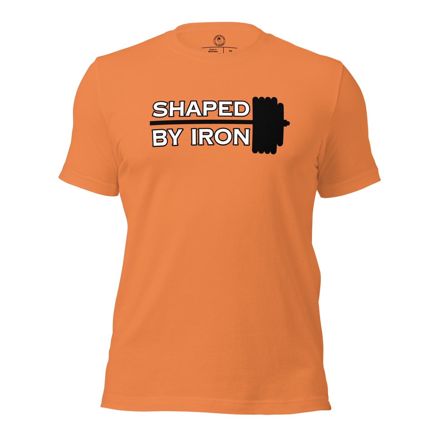Shaped By Iron Gym Shirt in Burnt Orange
