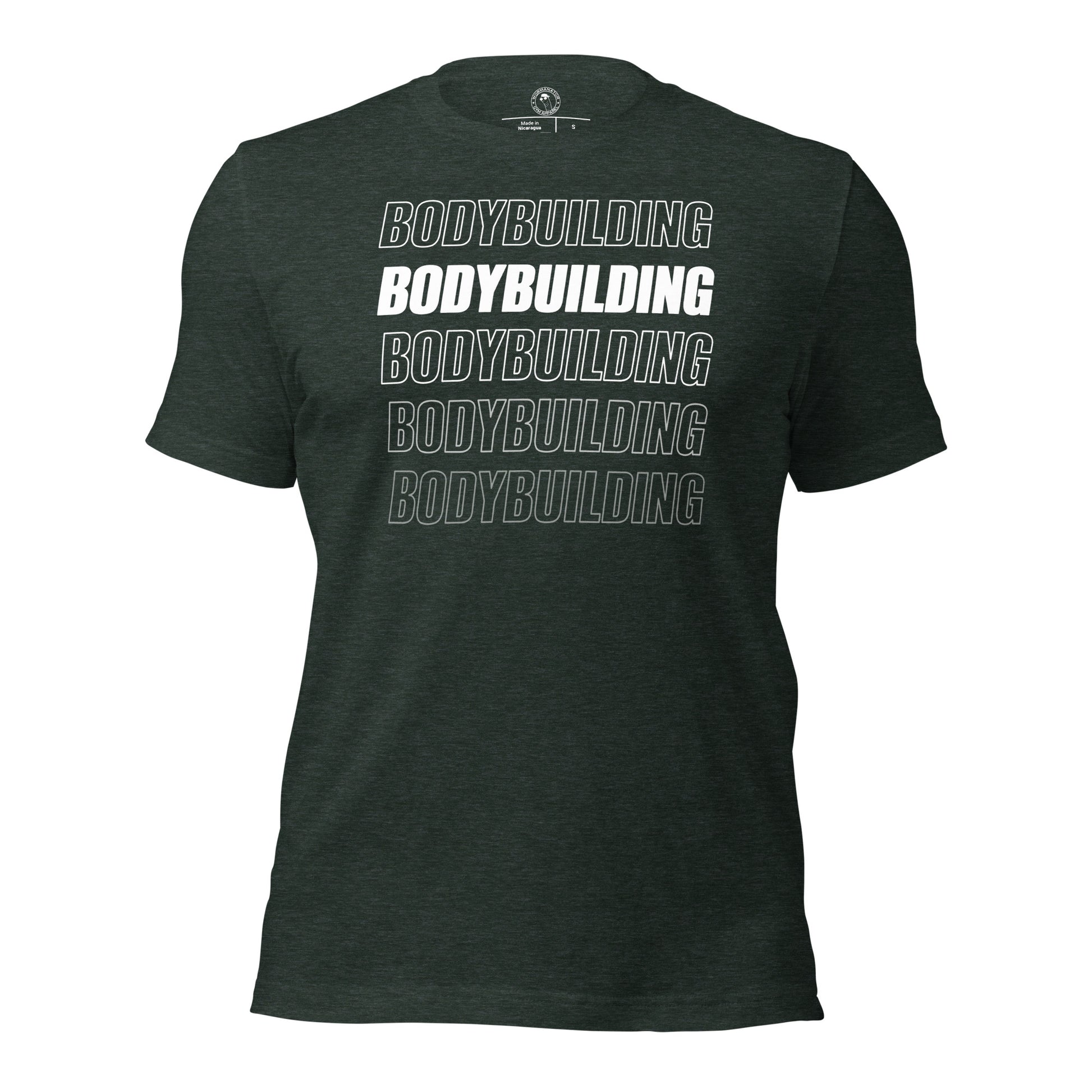 Bodybuilding Shirt in Heather Forest