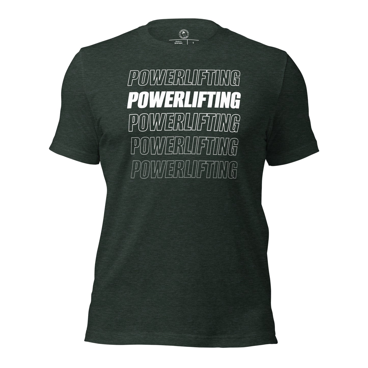 Powerlifting Shirt in Heather Forest