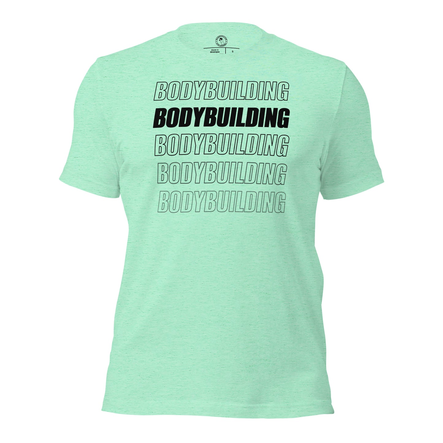 Bodybuilding Shirt in Heather Mint