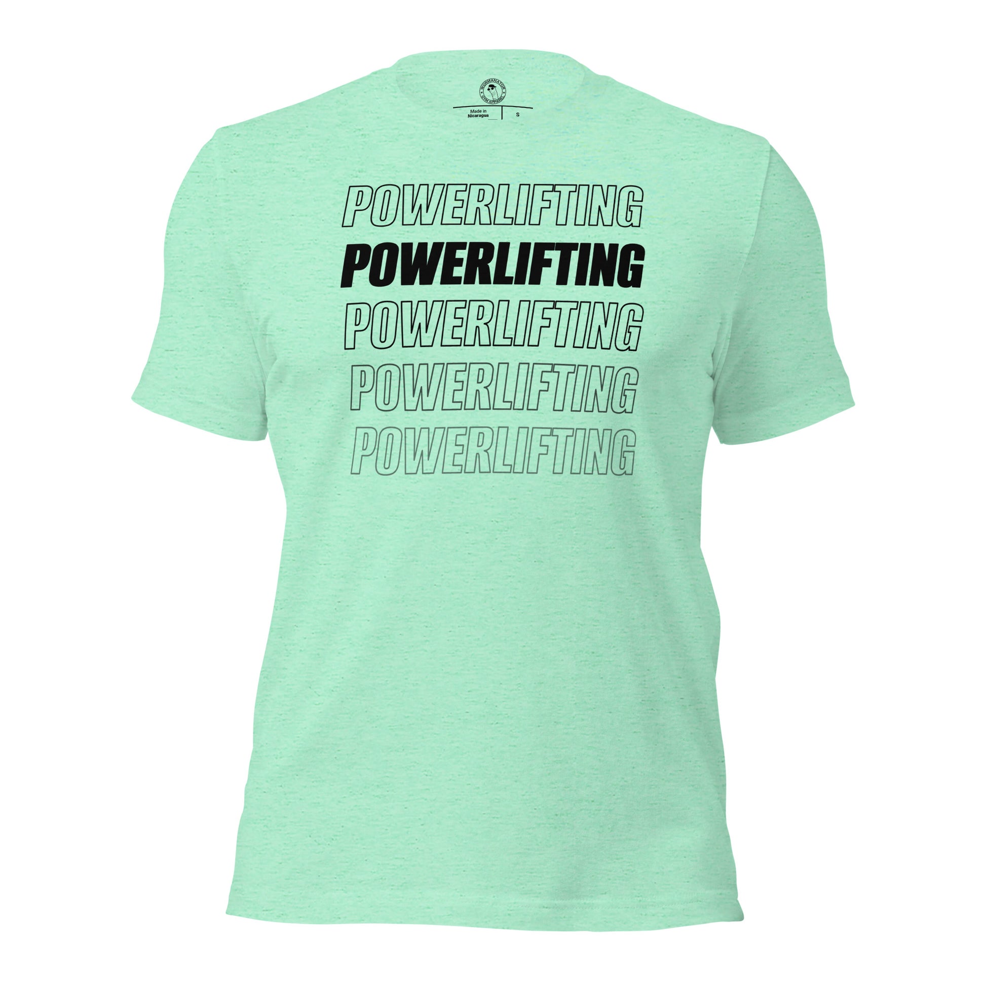 Powerlifting Shirt in Heather Mint