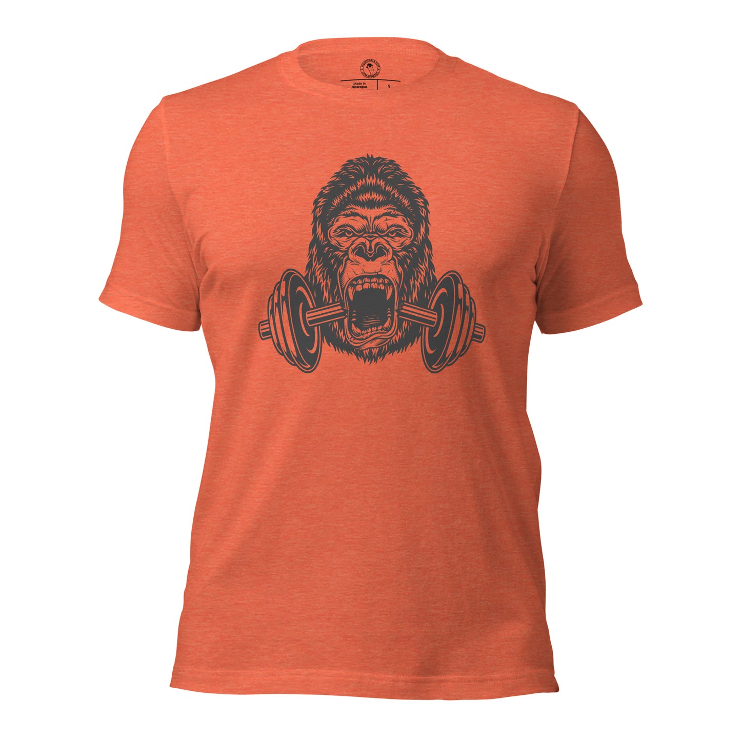 Gorilla Workout Shirt in Heather Orange