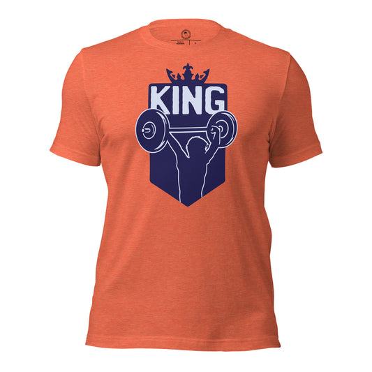 Gym King Shirt in Heather Orange