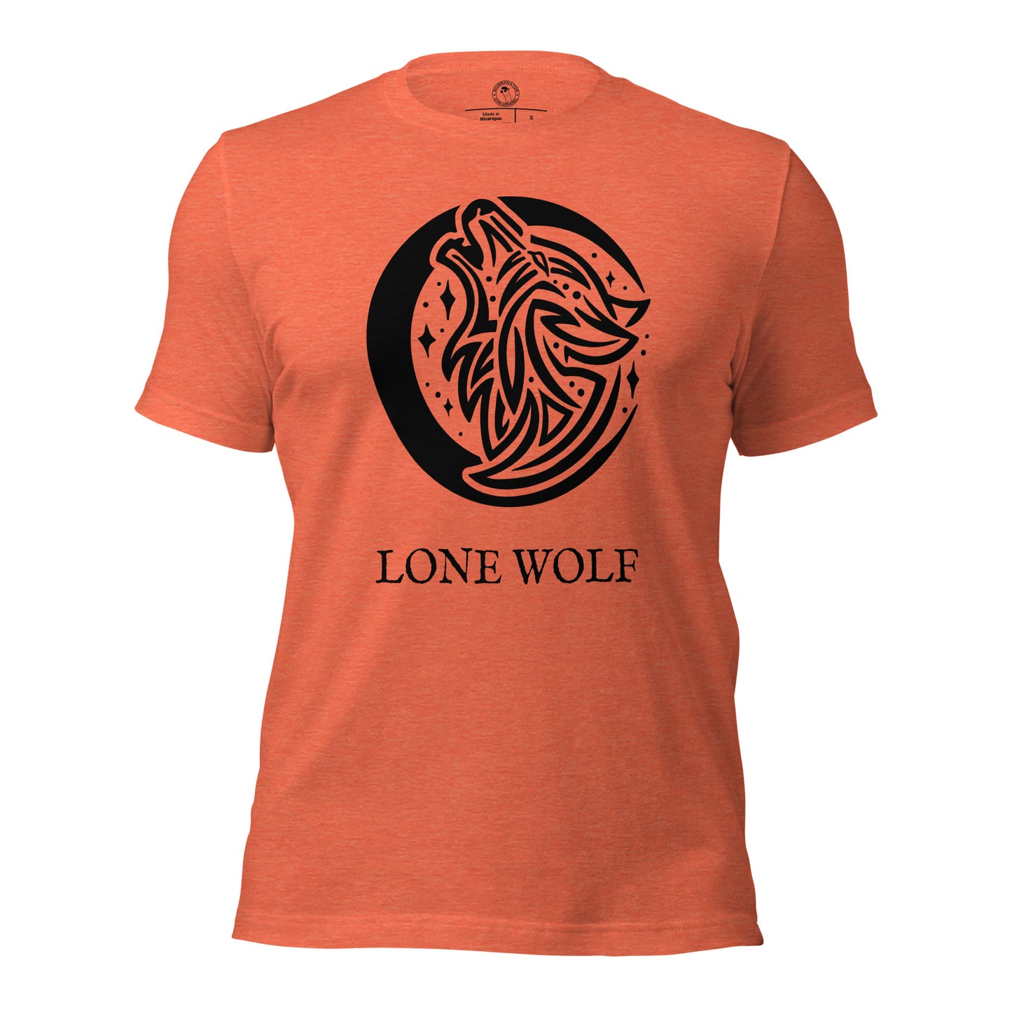 Lone Wolf Shirt in Heather Orange