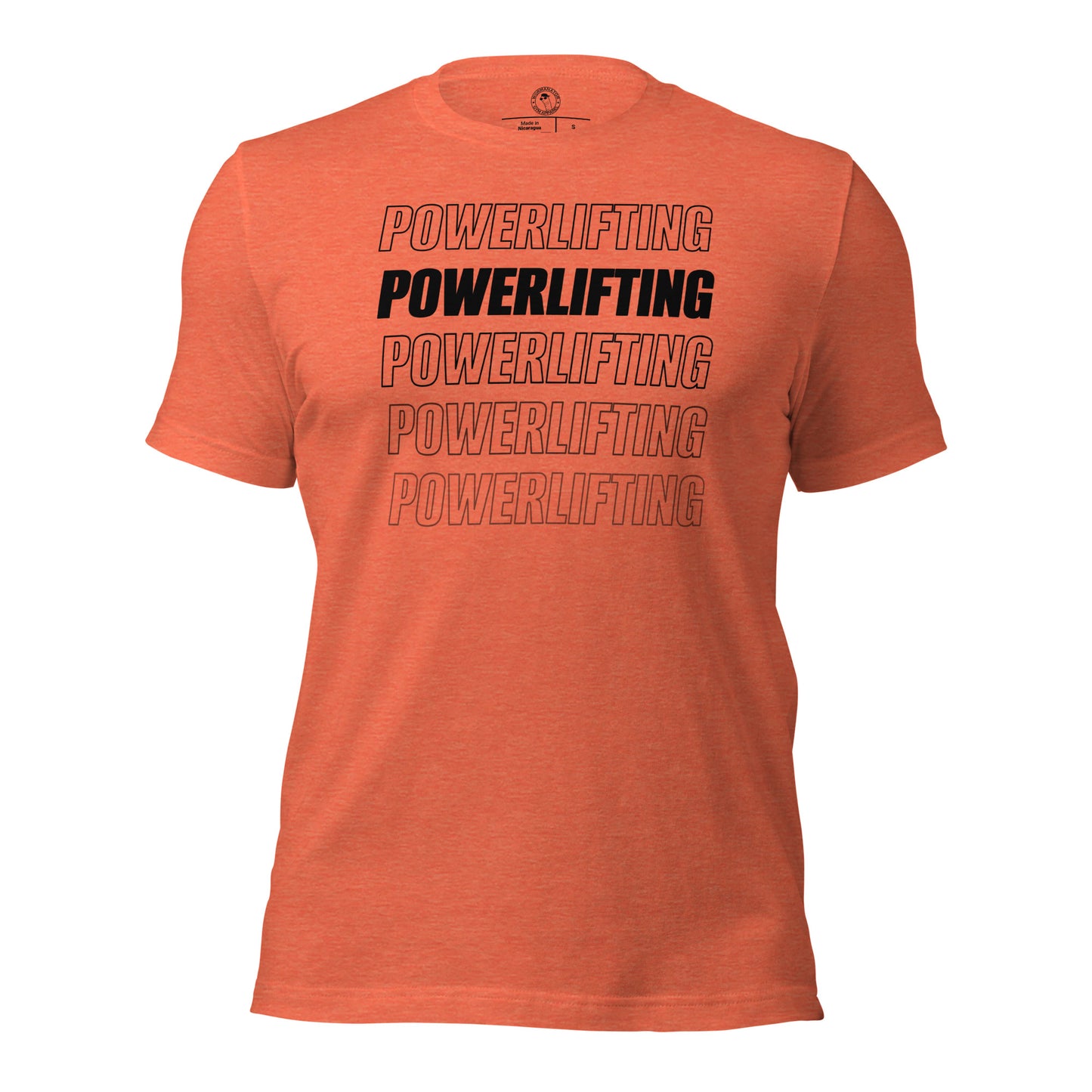 Powerlifting Shirt in Heather Orange