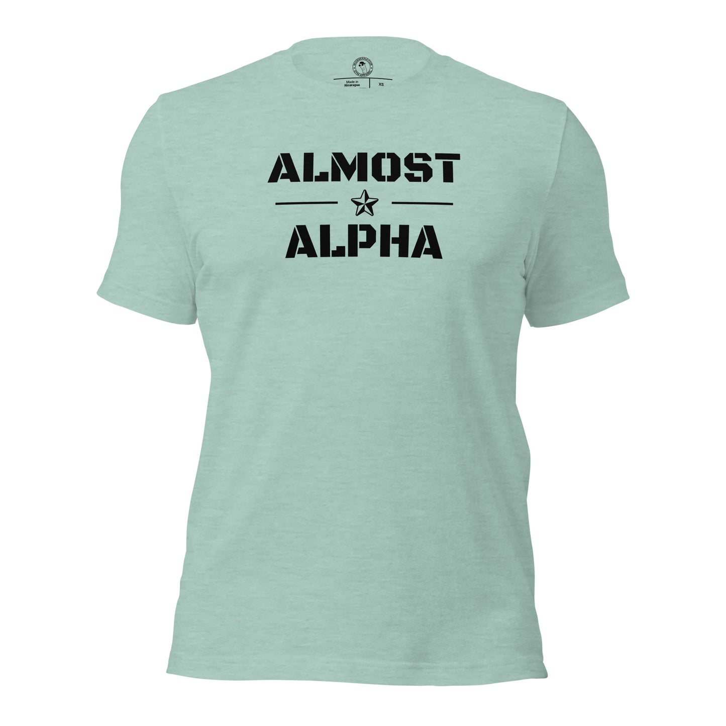 Almost Alpha Shirt in Heather Prism Dusty Blue