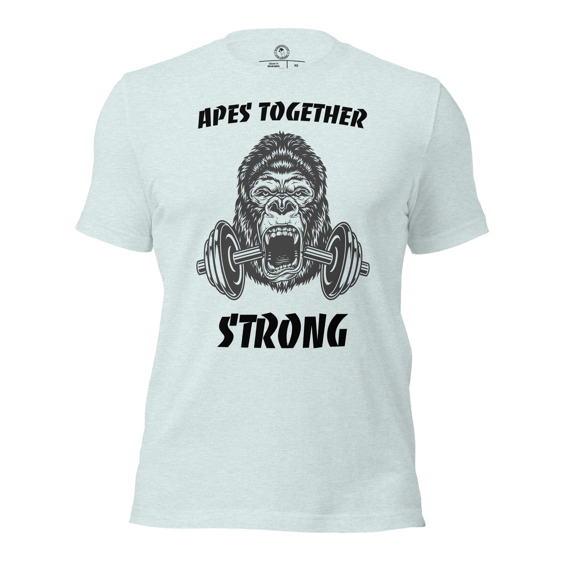 Apes Together Strong Shirt in Heather Prism Ice Blue