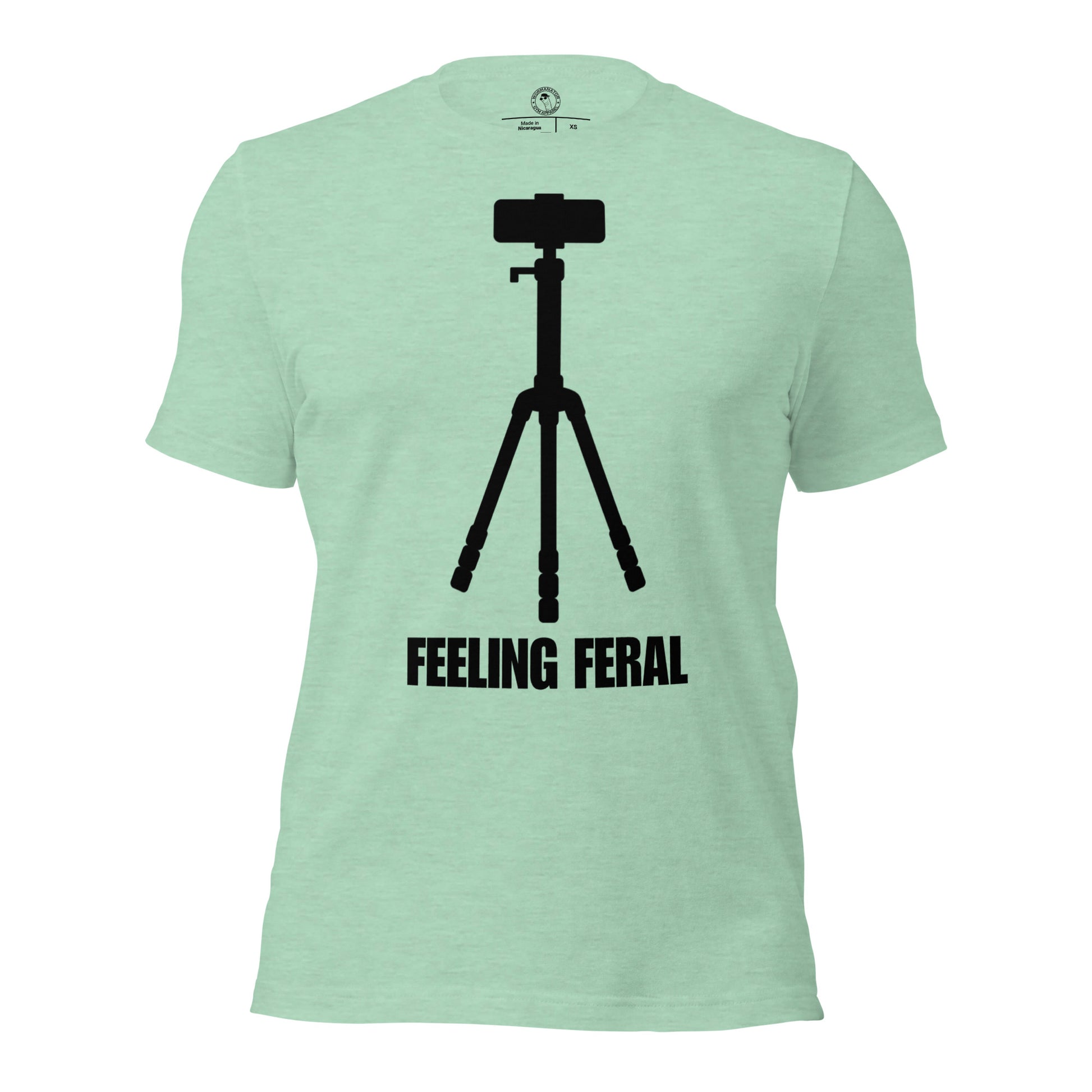 Feeling Feral Gym Shirt in Heather Prism Mint