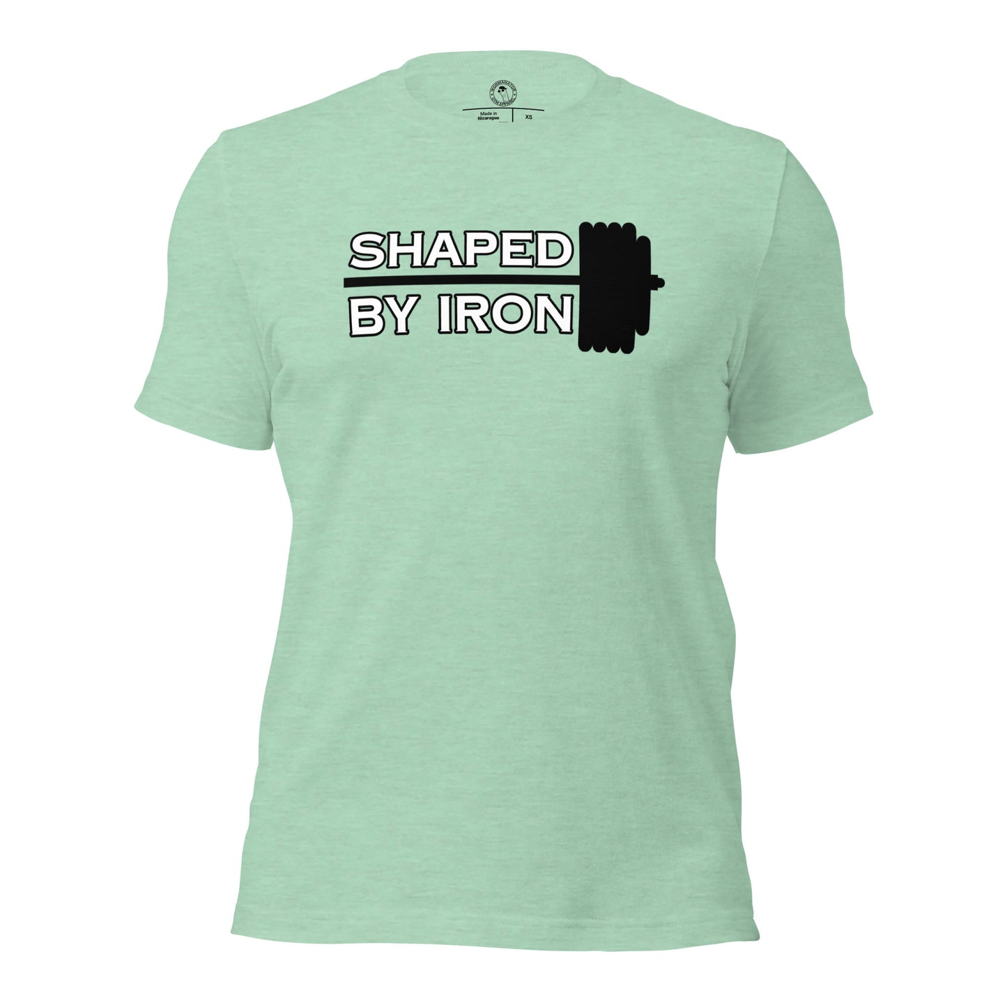 Shaped By Iron Gym Shirt in Heather Prism Mint