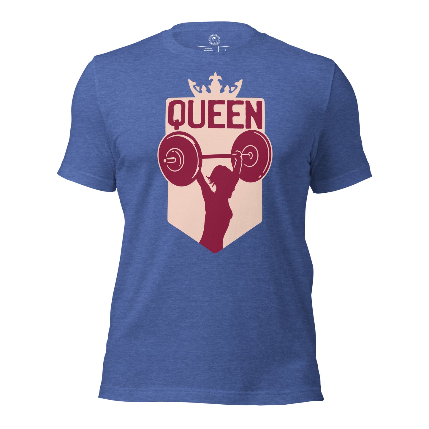 Gym Queen Shirt in Heather True Royal