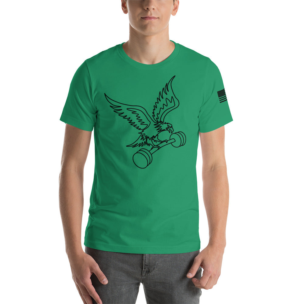 Fitness is Freedom Lifting T-Shirt in Kelly Green