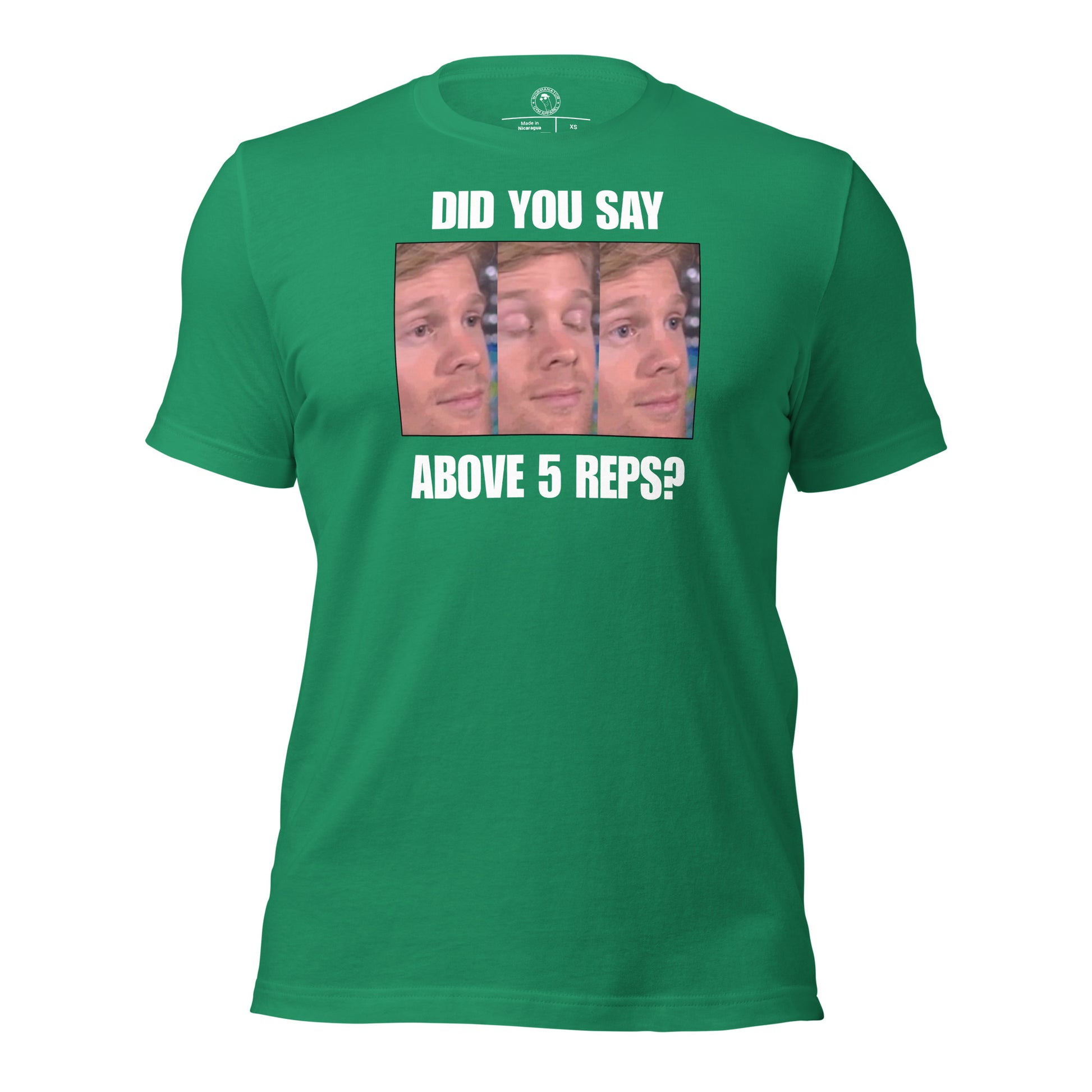 Above 5 Reps is Cardio Shirt in Kelly Green