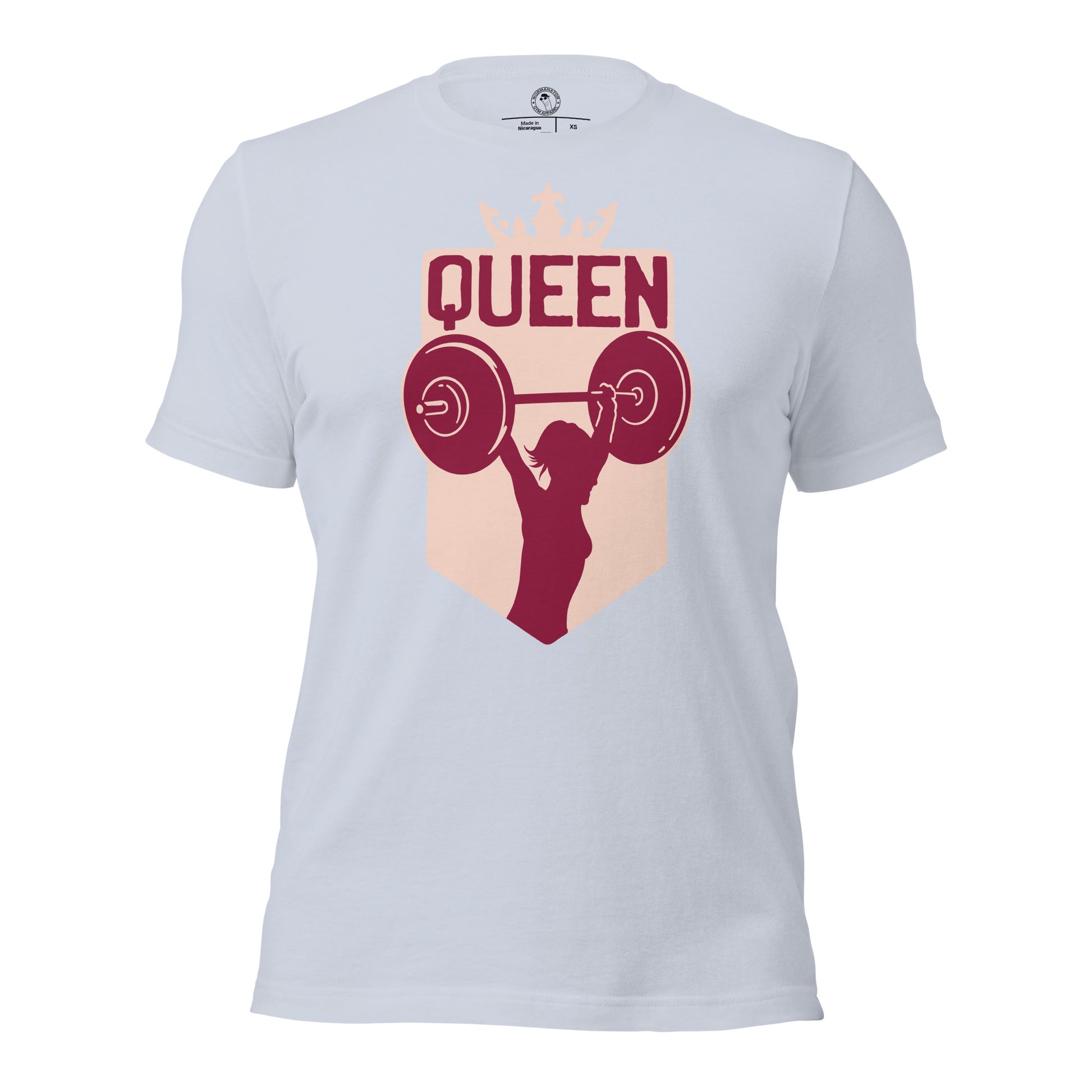 Gym Queen Shirt in Light Blue