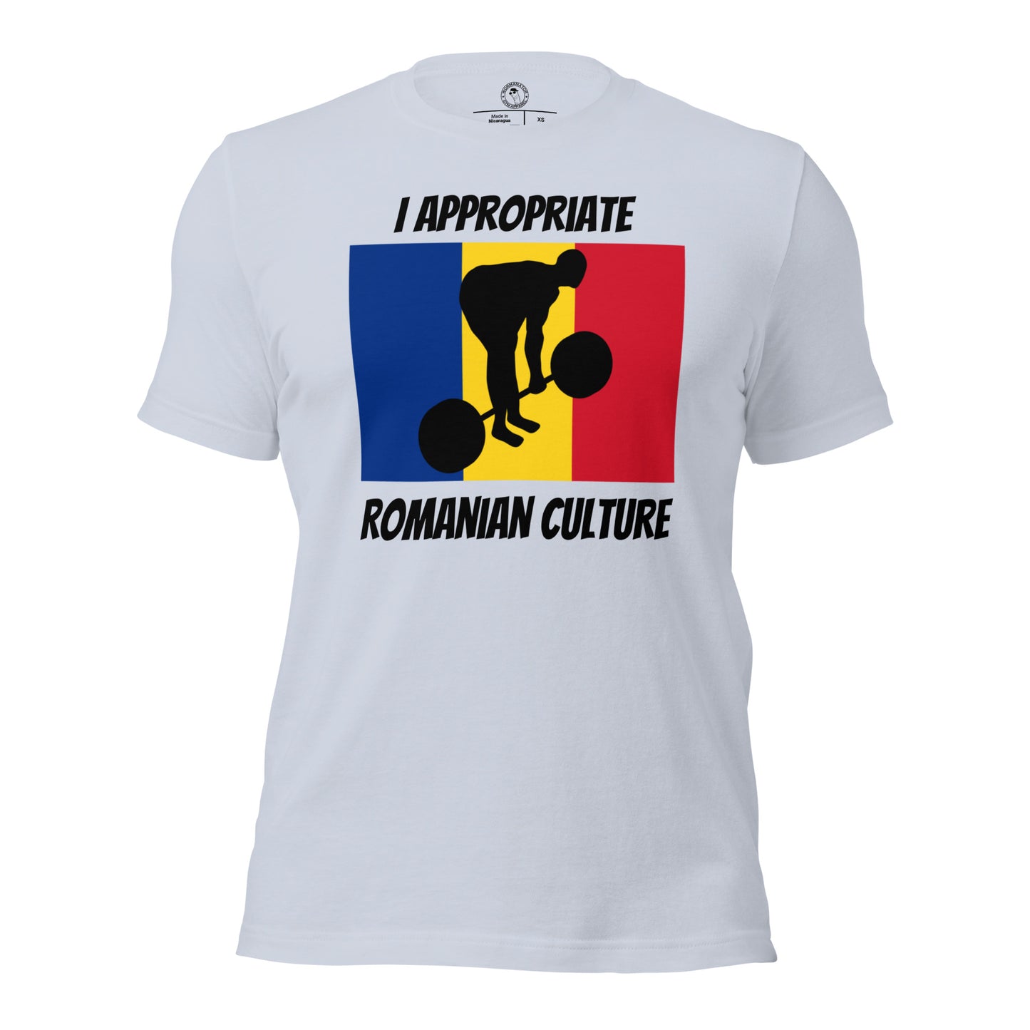 I Appropriate Romanian Culture RDL Shirt in Light Blue