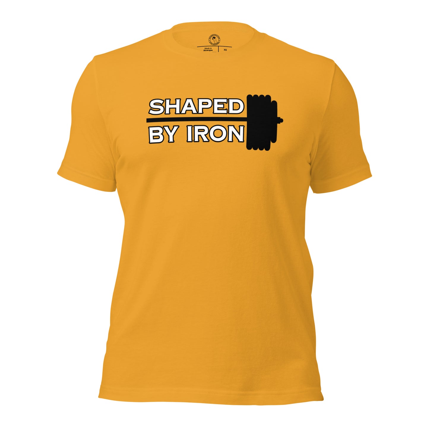 Shaped By Iron Gym Shirt in Mustard