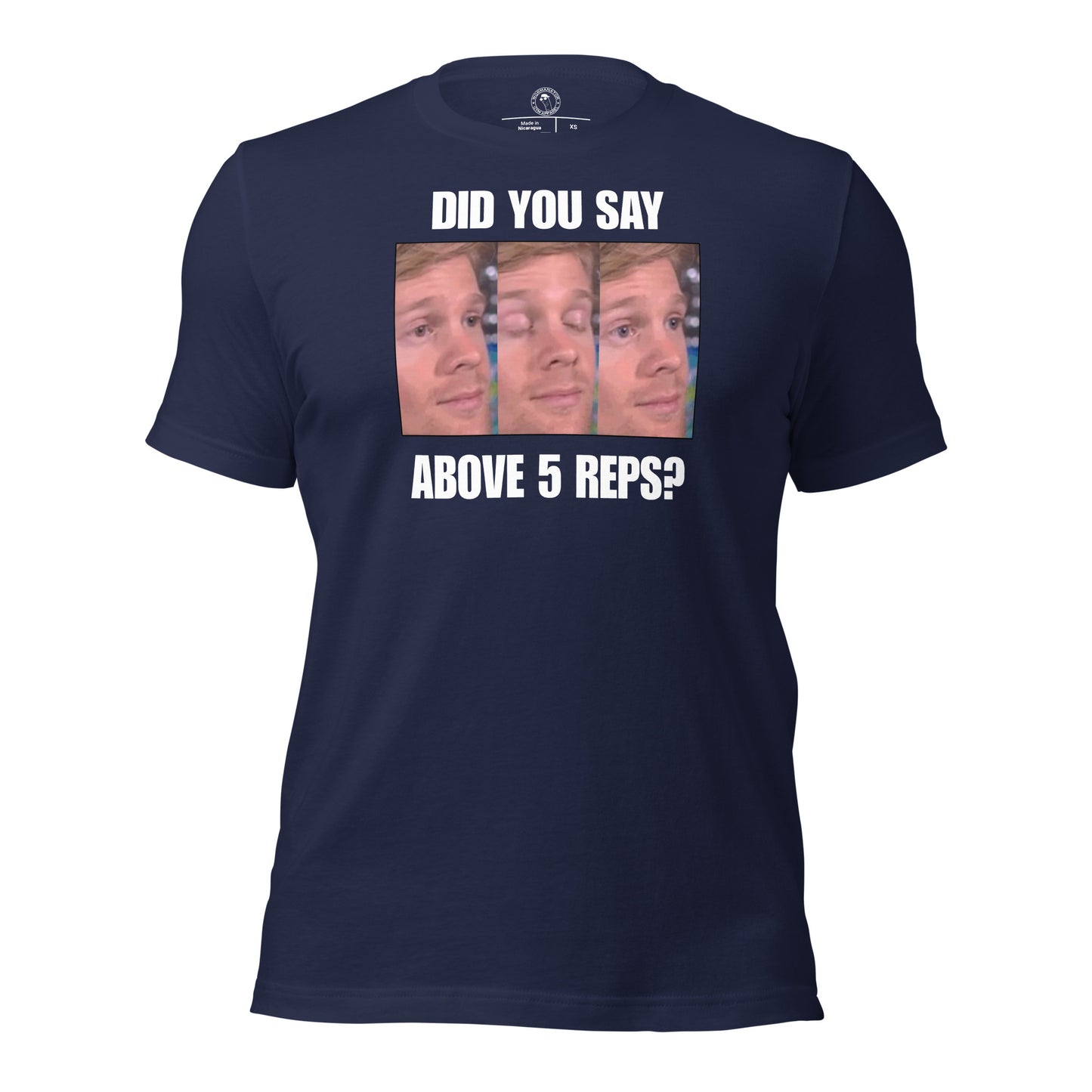 Above 5 Reps is Cardio Shirt in Navy
