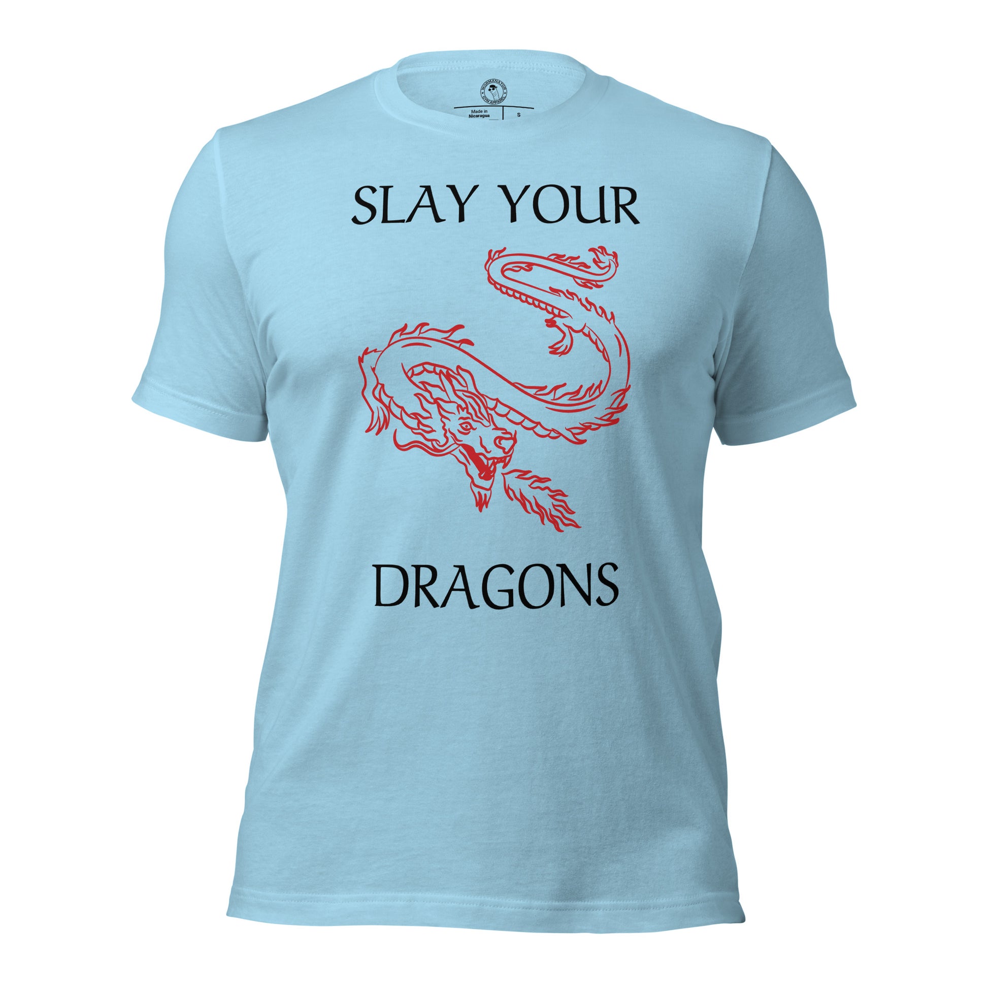 Slay Your Dragons Shirt in Ocean Blue