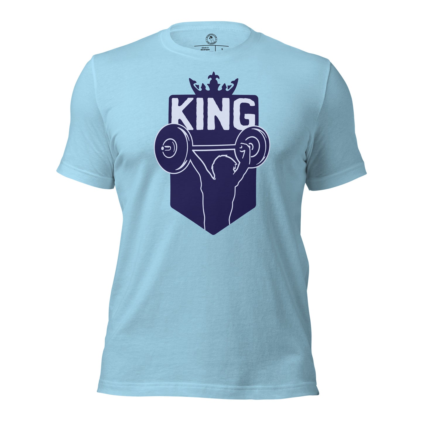 Gym King Shirt in Ocean Blue