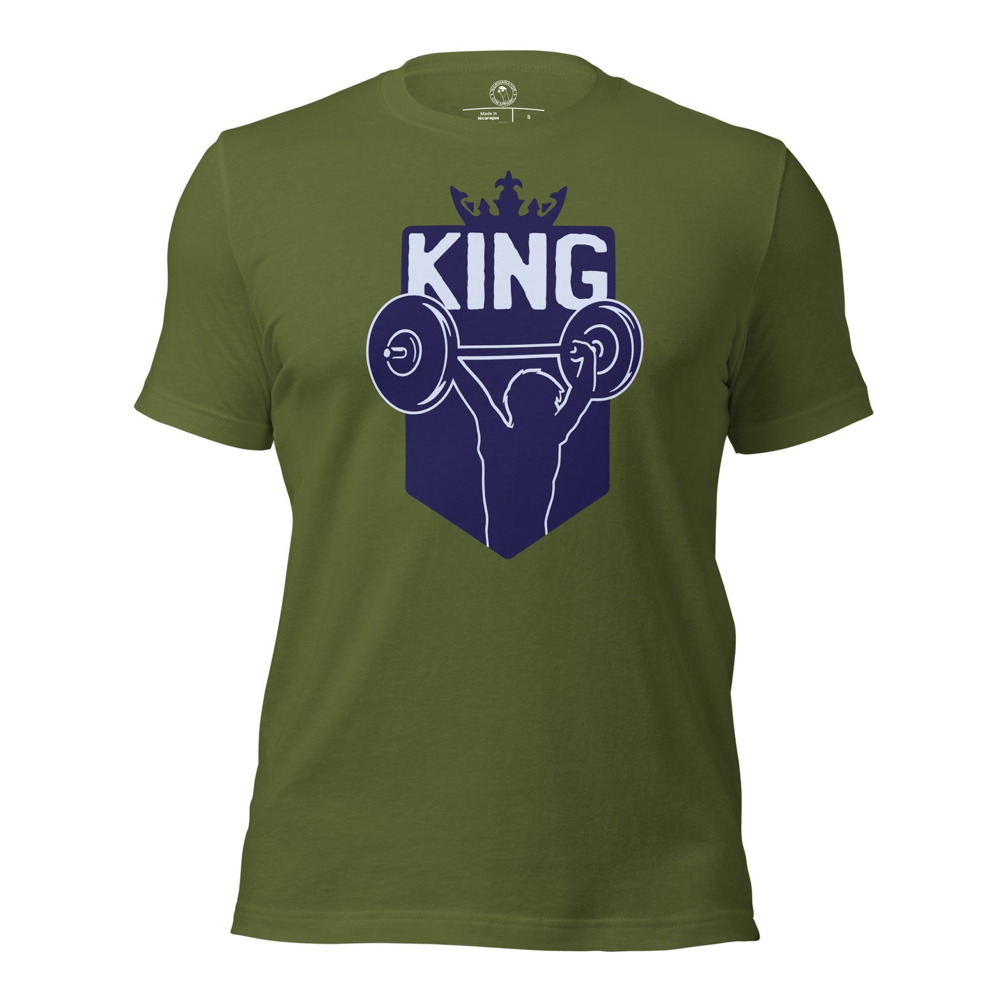 Gym King Shirt in Olive Green