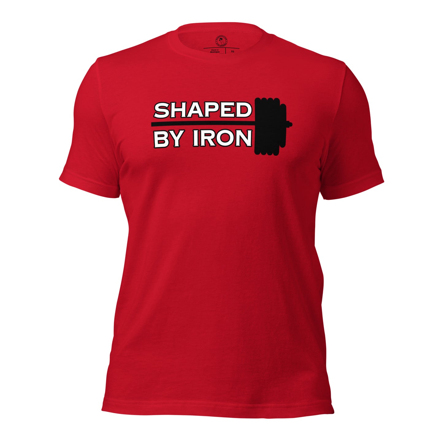 Shaped By Iron Gym Shirt in Red